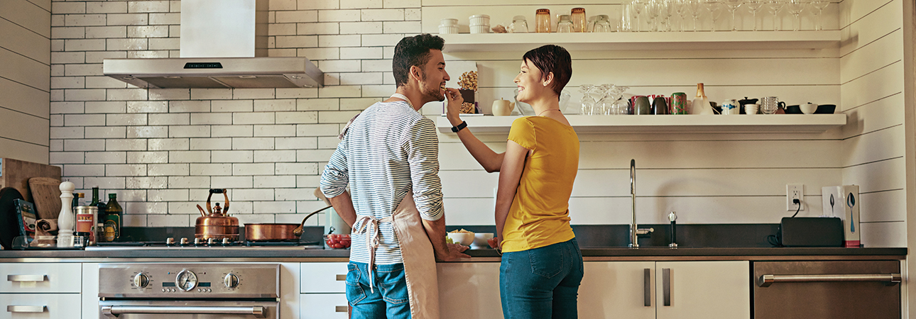 couple in kitchen